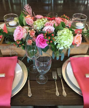 A Box of Pretty Centerpiece — Reception centerpiece