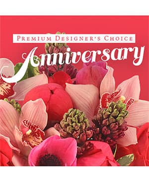 Cameron's Flower Shop premium anniversary arrangement